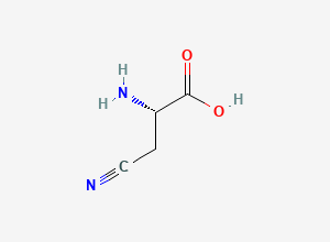 Two-dimensional chemical structure of 3-cyano-L-alanine