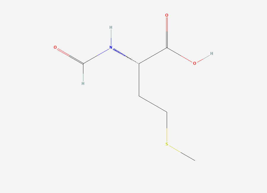Two-dimensional chemical structure of N-Formylmethionine