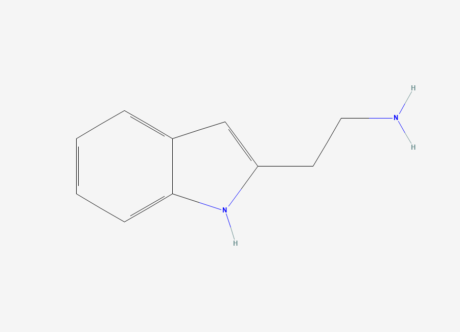 Two-dimensional chemical structure of 2-(1H-indol-2-yl)ethan-1-amine