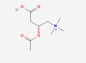 Two-dimensional chemical structure of O-acetylcarnitinium