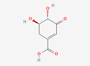 Two-dimensional chemical structure of 3-Dehydroshikimate