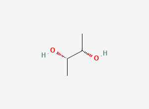 Two-dimensional chemical structure of (+)-2,3-Butanediol