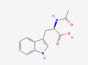 Two-dimensional chemical structure of N-acetyl-D-tryptophan