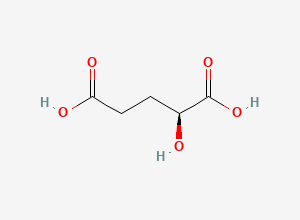 Two-dimensional chemical structure of L-2-Hydroxyglutaric acid