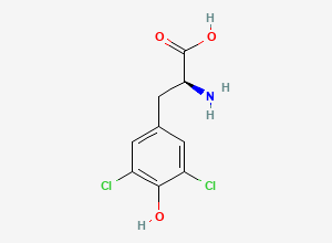 Two-dimensional chemical structure of 3,5-dichloro-L-tyrosine