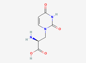 Two-dimensional chemical structure of 3-(Uracil-1-yl)-L-alanine