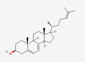Two-dimensional chemical structure of 7-Dehydrodesmosterol
