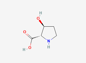 Two-dimensional chemical structure of trans-3-hydroxy-L-proline