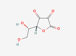 Two-dimensional chemical structure of L-Dehydro Ascorbic Acid, CAS 490-83-5