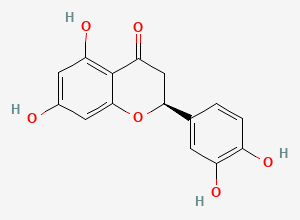 Two-dimensional chemical structure of (+)-Eriodictyol