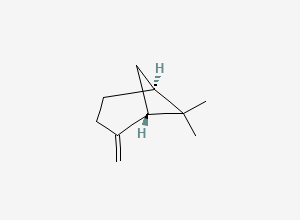 Two-dimensional chemical structure of (-)-beta-Pinene