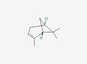 Two-dimensional chemical structure of (-)-alpha-Pinene