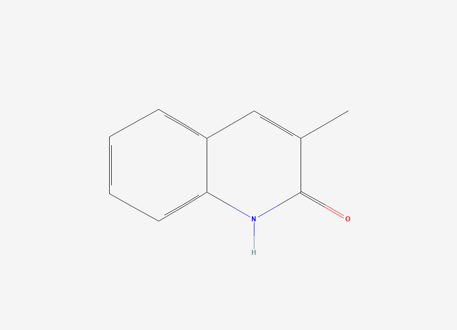 Two-dimensional chemical structure of 3-methylquinolin-2(1H)-one