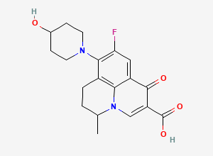 Two-dimensional chemical structure of Nadifloxacin, CAS 124858-35-1