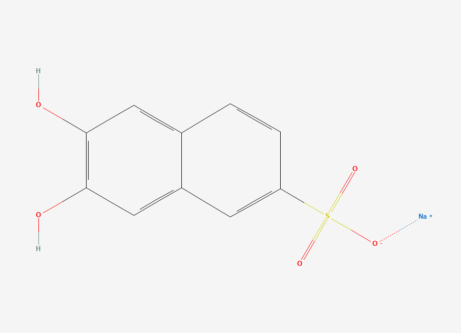 Two-dimensional chemical structure of Sodium 2,3-dioxynaphthalene-6-sulfonate