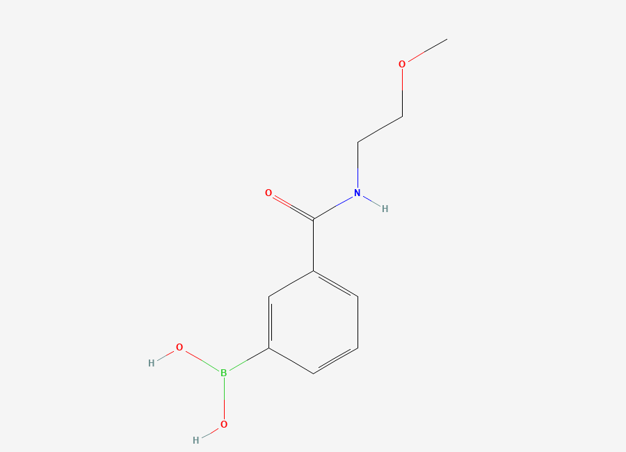 Two-dimensional chemical structure of 3-((2-Methoxyethyl)carbamoyl)benzeneboronic acid