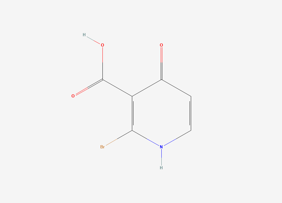 Two-dimensional chemical structure of 2-Bromo-4-hydroxynicotinic acid