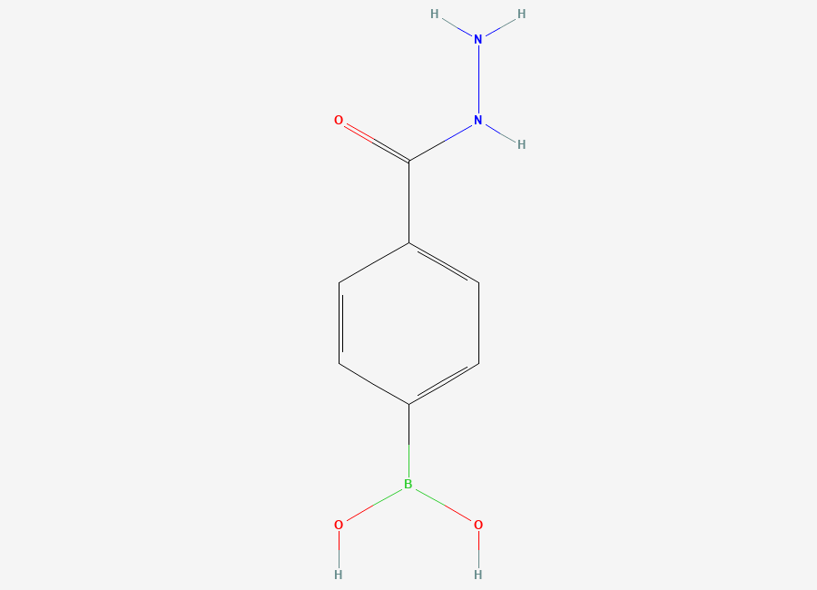 Two-dimensional chemical structure of (4-(Hydrazinecarbonyl)phenyl)boronic acid