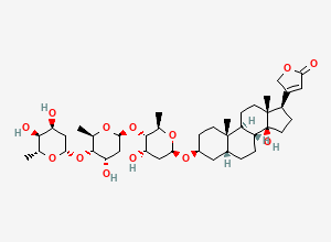 Two-dimensional chemical structure of Digitoxin, CAS 71-63-6