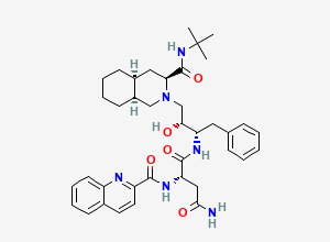 Two-dimensional chemical structure of Saquinavir