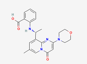 Two-dimensional chemical structure of Azd-6482