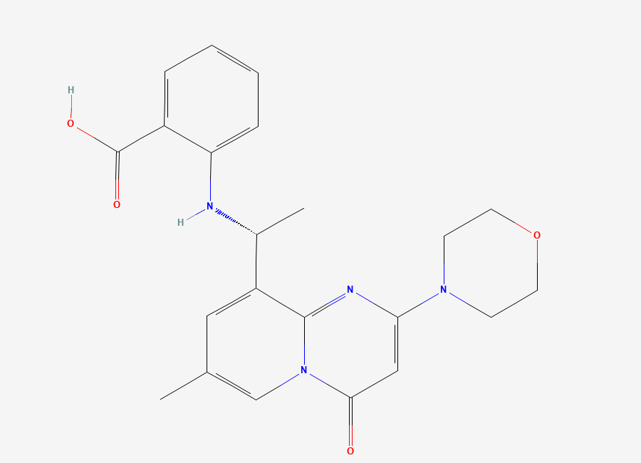 Two-dimensional chemical structure of Azd-6482