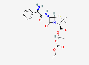 Two-dimensional chemical structure of Bacampicillin