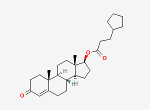 Two-dimensional chemical structure of Testosterone Cypionate