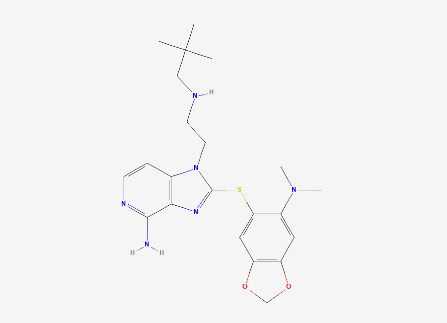 Two-dimensional chemical structure of Cudc-305