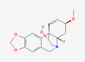 Two-dimensional chemical structure of Haemanthamine, CAS 466-75-1