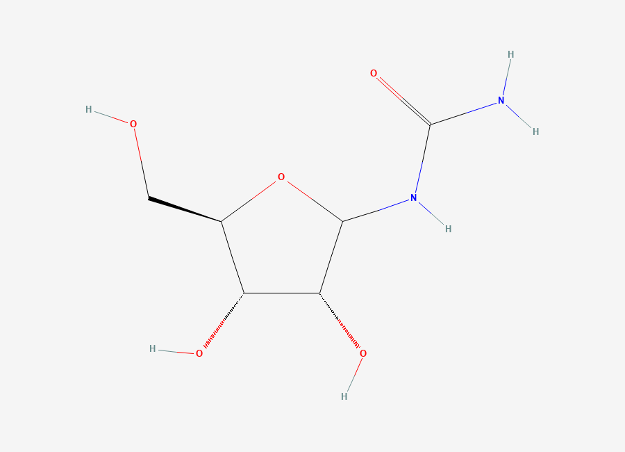 Two-dimensional chemical structure of Ribosylurea