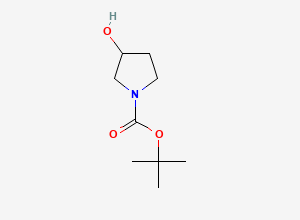 Two-dimensional chemical structure of 1-Boc-3-pyrrolidinol