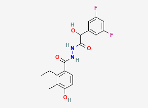Two-dimensional chemical structure of Emd638683
