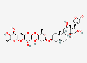 Two-dimensional chemical structure of Digoxin EP Impurity E/ Diginatin, CAS 52589-12-5