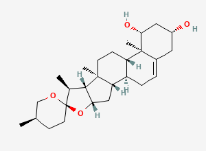 Two-dimensional chemical structure of Ruscogenin