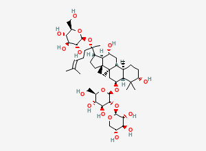 Two-dimensional chemical structure of Notoginsenoside R1