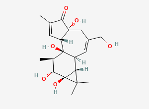 Two-dimensional chemical structure of Phorbol