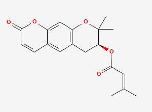 Two-dimensional chemical structure of (+)-Decursin