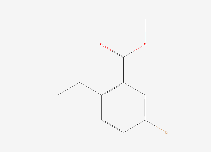 Two-dimensional chemical structure of Methyl 5-bromo-2-ethylbenzoate