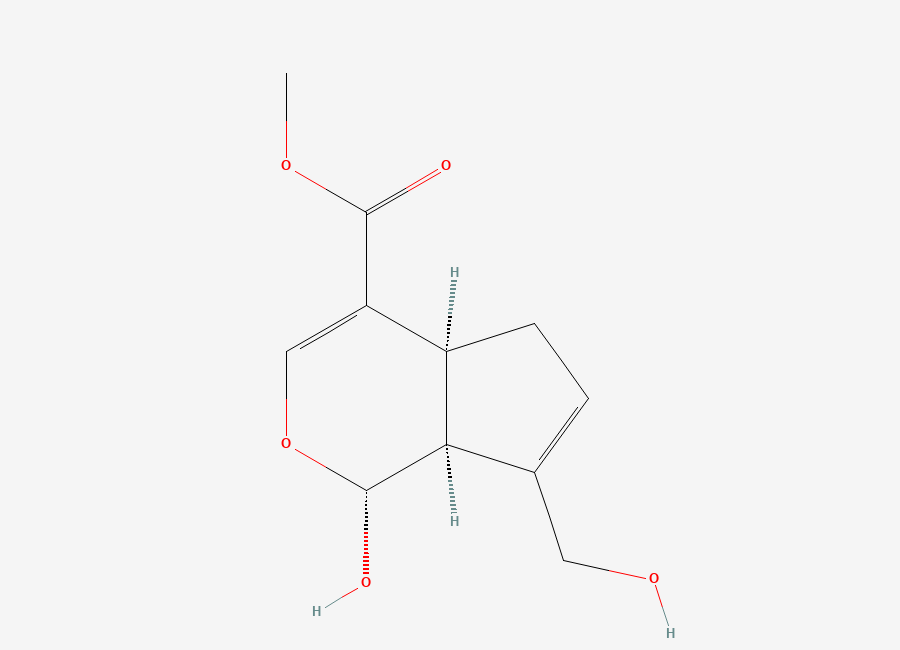 Two-dimensional chemical structure of (+)-Genipin