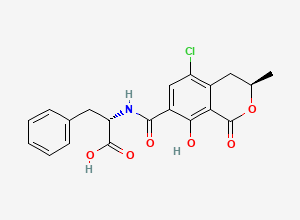 Two-dimensional chemical structure of Ochratoxin A