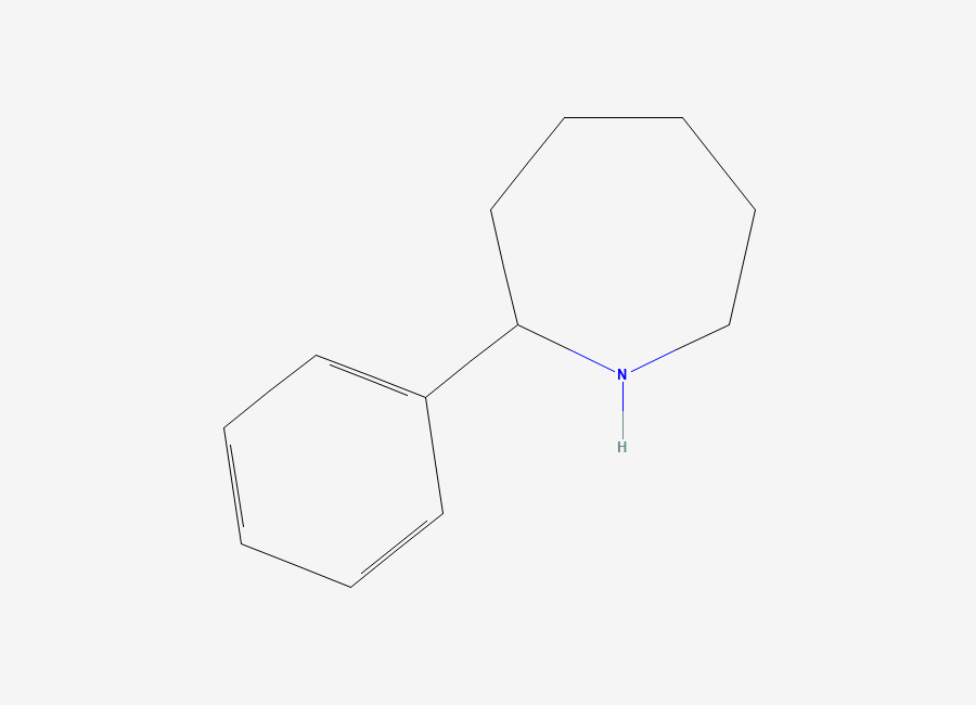 Two-dimensional chemical structure of 2-Phenylazepane