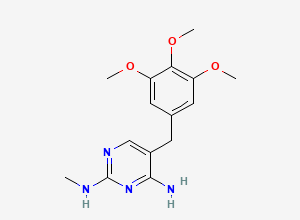 Two-dimensional chemical structure of Trimethoprim EP Impurity A / N2-Methyl Trimethoprim, CAS 213745-86-9