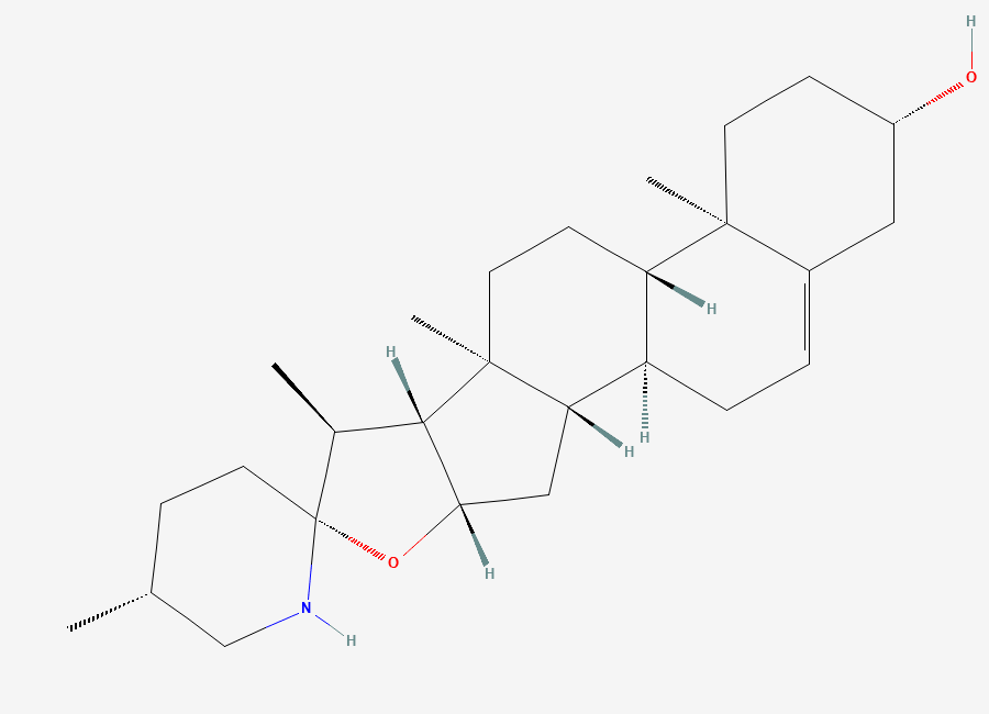 Two-dimensional chemical structure of Solasodine