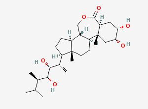 Two-dimensional chemical structure of 24-Epibrassinolide