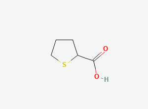 Two-dimensional chemical structure of Tetrahydrothiophene-2-carboxylic acid