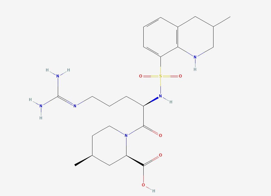Two-dimensional chemical structure of Argatroban Impurity 23