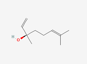 Two-dimensional chemical structure of (-)-Linalool