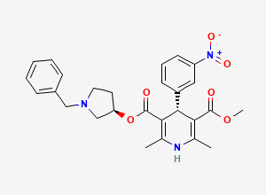 Two-dimensional chemical structure of Barnidipine Impurity 1