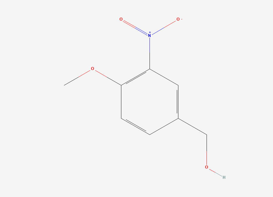 Two-dimensional chemical structure of (4-Methoxy-3-nitrophenyl)methanol